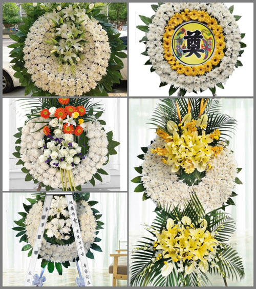 山西朔州右玉县高家堡乡上柳沟村花圈速递